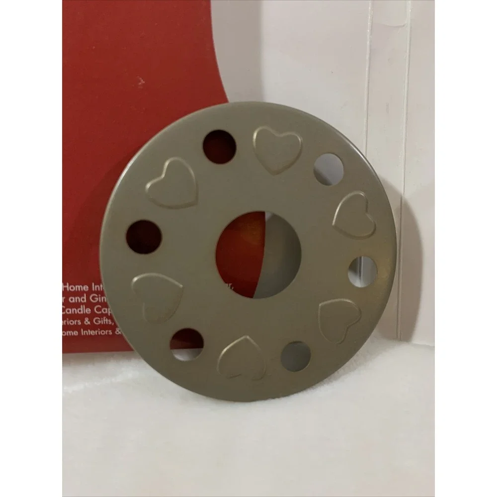 Two (2) Home Interiors‎ Candle Capper Topper Venting Plate 3.5
